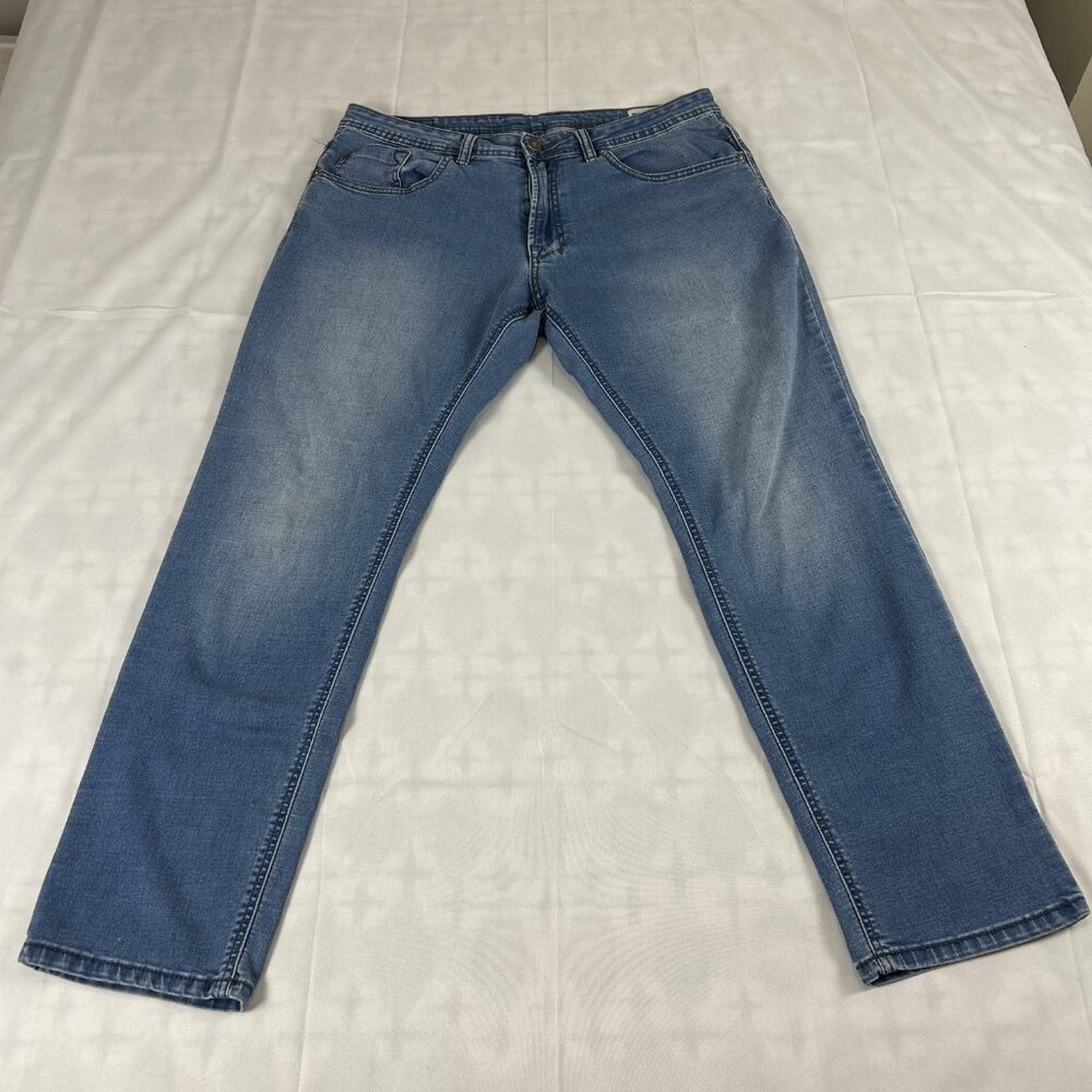 Buffalo David Bitton Light Blue Jeans - Men’s Slim Fit - Size 34x30 - Faded Wash